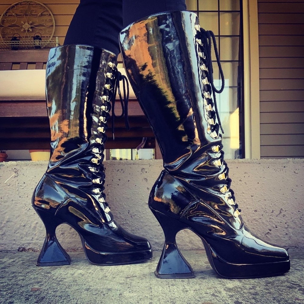 Demonia PVC Witch Boots